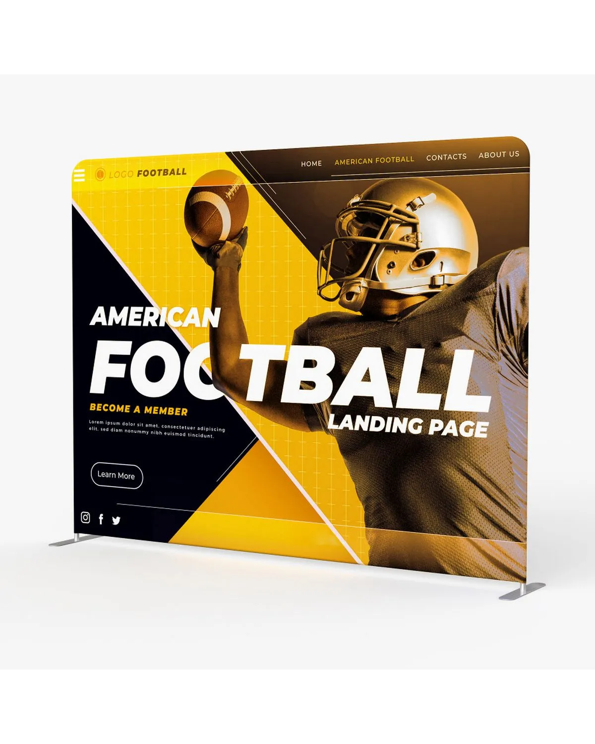 Promotional Straight Tension Fabric Displays